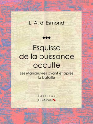 cover image of Esquisse de la puissance occulte